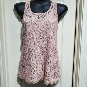 LAUNDRY BY SHELLI SEGAL Two-Piece Pink Women's Shirt, Size M